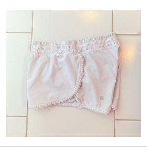 Lululemon White Running Shorts